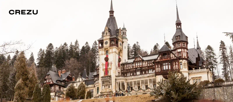 Crăciun în România într-un peisaj istoric de vis